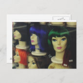 Wigs im Los Angeles Store Postkarte (Vorne/Hinten)