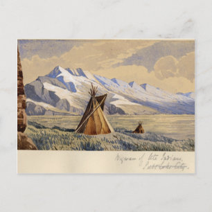 Wigwam der Ute-Indianer, Salt Lake City Postkarte