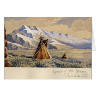 Wigwam des Ute-amerikanischen Ureinwohners, Salt