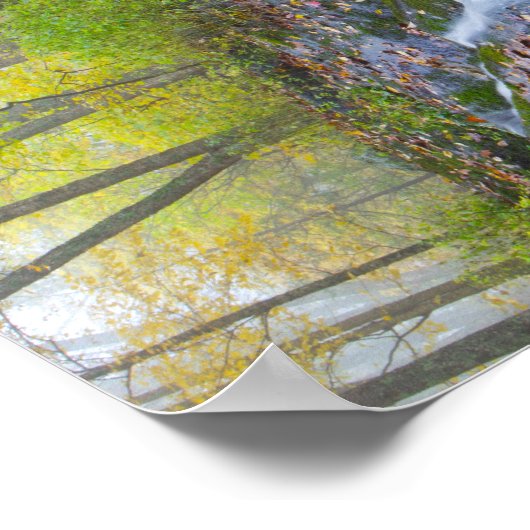 Wigwam Falls, Blue Ridge Parkway, Virginia Poster (Ecke)