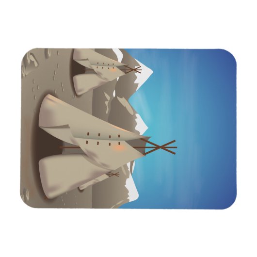 Wigwam Magnet (Horizontal)