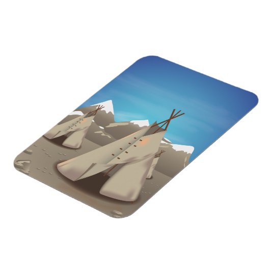 Wigwam Magnet (Linke Seite)