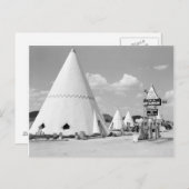 Wigwam Motel, 1940 Postkarte (Vorne/Hinten)