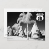 Wigwam Motel, Route 66, Rialto, California Postkarte (Vorne/Hinten)