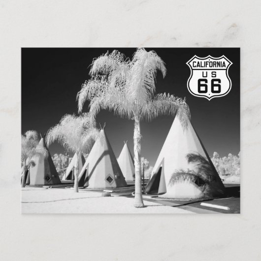 Wigwam Motel, Route 66, Rialto, California Postkarte (Vorderseite)