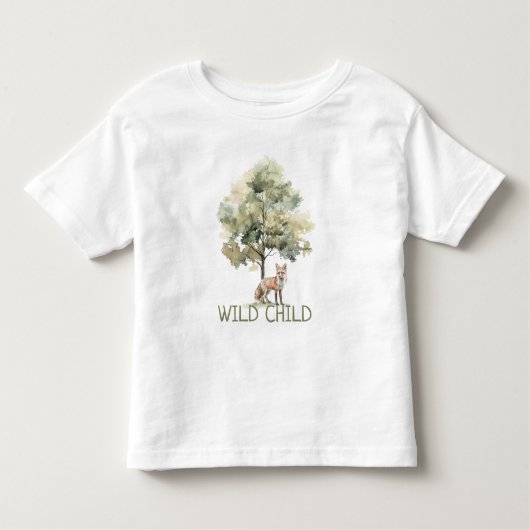 WiILD KIND Woodland Fox Baby Kleinkind T - Shirt (Vorderseite)