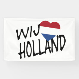 Wij Heartflag Holland bk on wt bncnt Banner