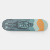 Wiker Woman Mountain Sunset Adventure Skateboard (Horizontal)
