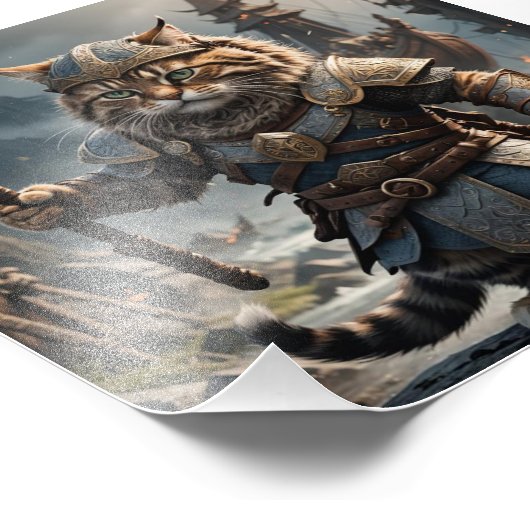 Wikerkatze 1 fotodruck (Ecke)