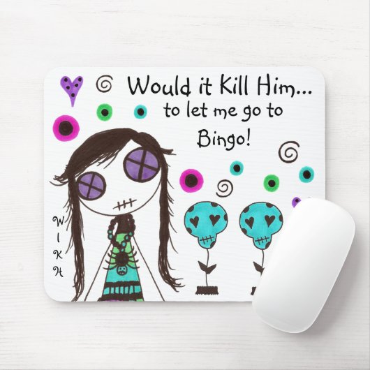 WIKH Ser#104 Mädchen wollen, um Spaß zu haben Mousepad (Mit Mouse)