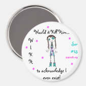 WIKH Ser#15 ERKENNE MICH BEREITS! Magnet (Vorderseite/Rückseite)