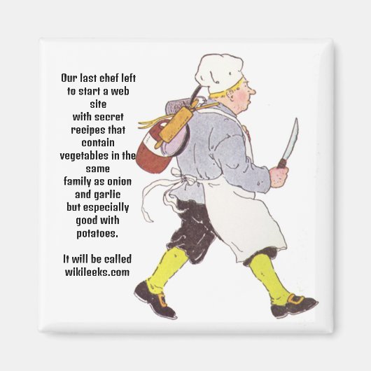 "Wiki-LEEKS" Magnet (Vorne)