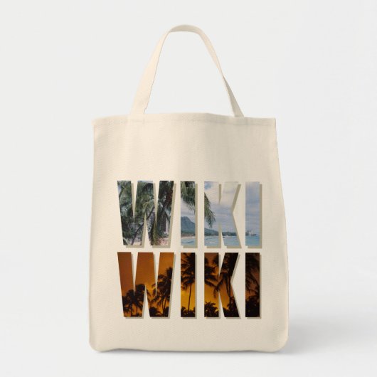 "Wiki-Wiki" (Beeil dich!) Tasche (Vorne)