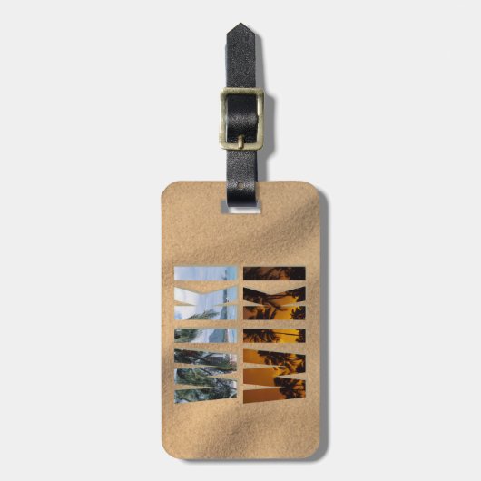 Wiki Wiki Hawaiian Expression Beach Gepäckanhänger (Vorderseite vertikal)