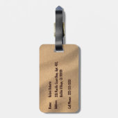 Wiki Wiki Hawaiian Expression Beach Gepäckanhänger (Rückseite vertikal)