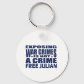 WikiLeaks - Julian Assange Schlüsselanhänger (Vorderseite)