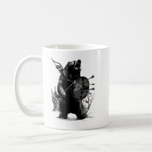 Wiking Bär Mit Axt Und Schild Kaffeetasse