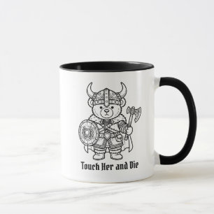 Wiking Buchfreund Fass sie an und stirb Teddybär Tasse