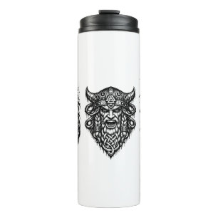 Wiking, Drache & Schildmaid – Nordische mythische  Thermosbecher