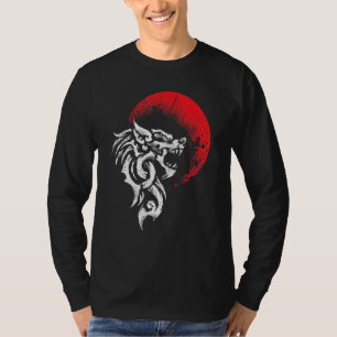 Wiking Fenrir Ungeheuer Wolf Nordische Mythologie T-Shirt