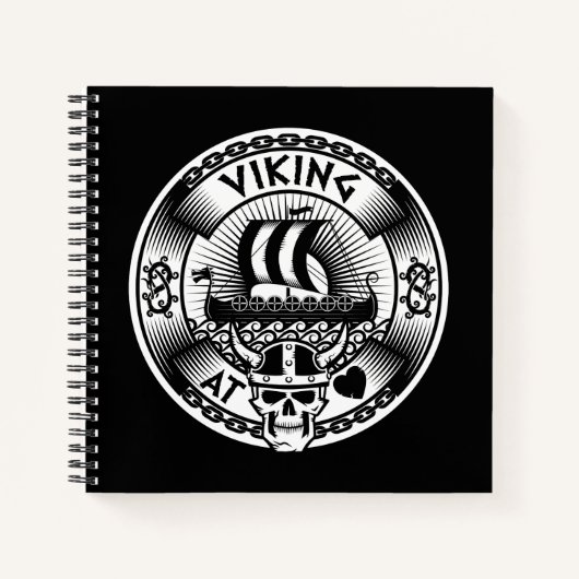 Wiking im Herzen Notizblock (Vorderseite)
