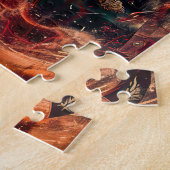 Wiking-Krieger in Asgard mit Göttern Puzzle (Seite)