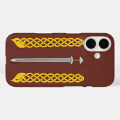 Wiking Sword and Plaitwork Case-Mate iPhone Case (Rückseite (Horizontal))