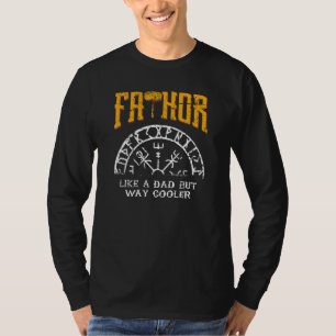 Wiking-Vater Norwegischer Mann Skandinavischer Vat T-Shirt