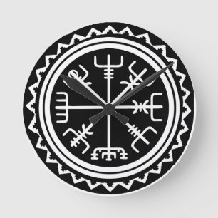Wiking Vegvisir Kompass Runde Wanduhr