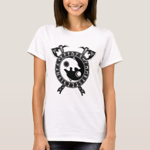 Wiking Yin Yang Wolf und Axt T-Shirt