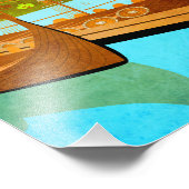 Wikingboote Norwegen Fotodruck (Ecke)