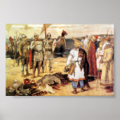 Wikinger an der Küste Poster (Vorne)