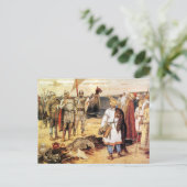 Wikinger an der Küste Postkarte (Stehend Vorderseite)