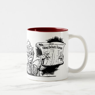 Wikinger besiegt Truman-Tasse Zweifarbige Tasse
