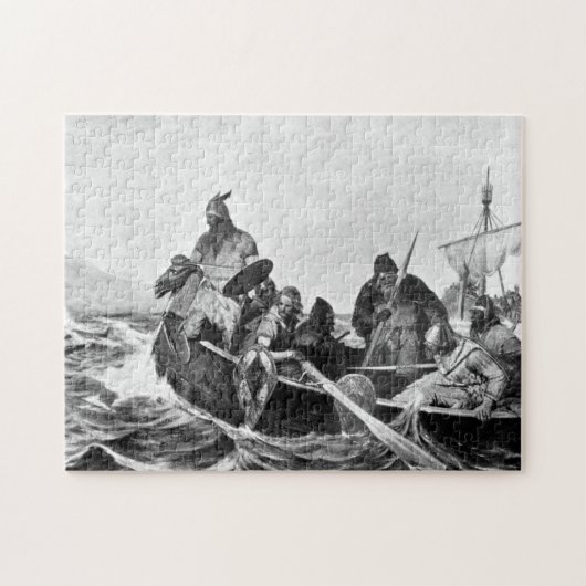 Wikinger, die in Island Illustration (1909, Puzzle (Horizontal)