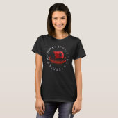 Wikinger-Drachenschiff Vegvisir Runen T-Shirt Wiki (Vorne ganz)