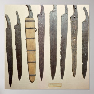 Wikinger-Eisenblätter für Schwerter Poster