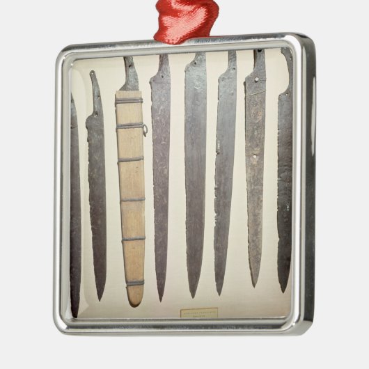 Wikinger-Eisenblätter für Schwerter Silbernes Ornament (Links)