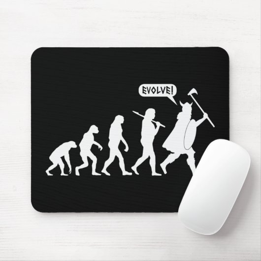 Wikinger-Evolution Mousepad (Mit Mouse)