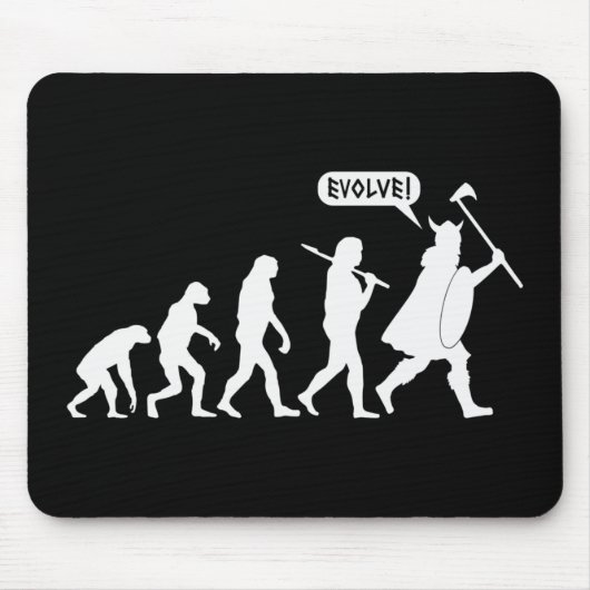Wikinger-Evolution Mousepad (Vorne)