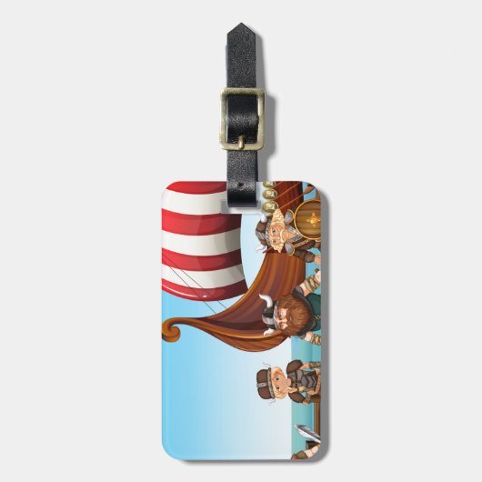 Wikinger Gepäckanhänger (Vorderseite vertikal)