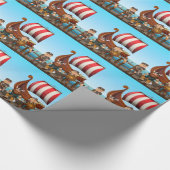 Wikinger Geschenkpapier (Ecke)