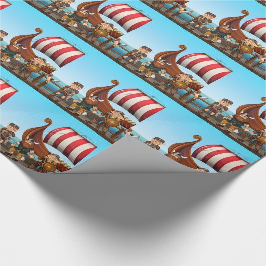Wikinger Geschenkpapier (Ecke)