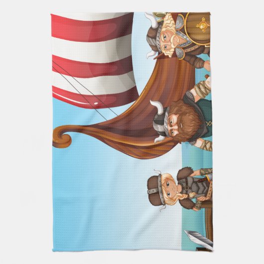 Wikinger Geschirrtuch (Vertikal)