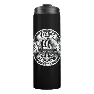 Wikinger im Herzen Thermosbecher