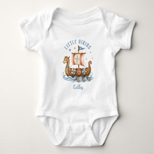 Wikinger im Training Baby Strampler (Vorderseite)