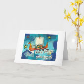 Wikinger im Weltraum Karte (Gelbe Blume)