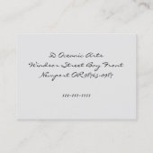 Wikinger in Longboat Visitenkarte (Rückseite)