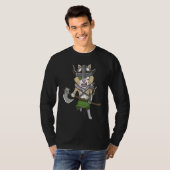 Wikinger-Katze Valhalla Krieger T-Shirt (Vorne ganz)