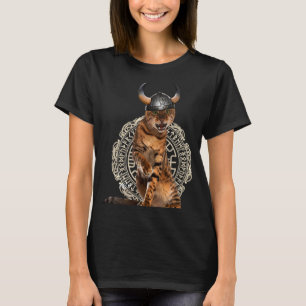 Wikinger-Katze Valhalla Norse Krieger T-Shirt